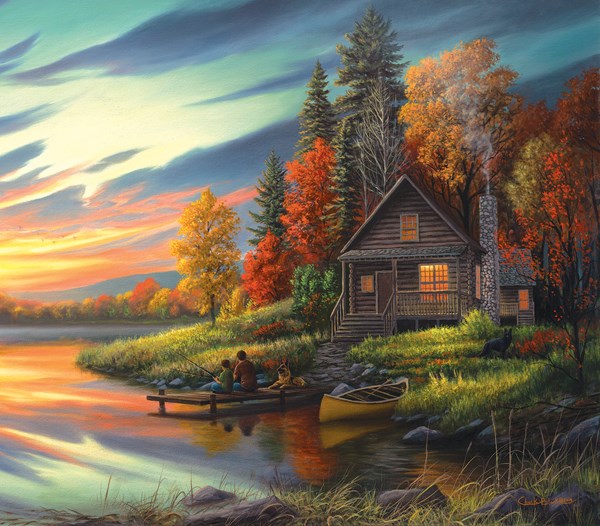 SunsOut (55154) - Chuck Black: "Lakeside Memories" - 550 piezas