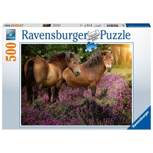 Ravensburger (14813) - "Ponies In The Heath" - 500 piezas