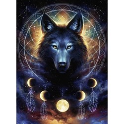 Ravensburger (13970) - "Glowing Wolf" - 500 piezas