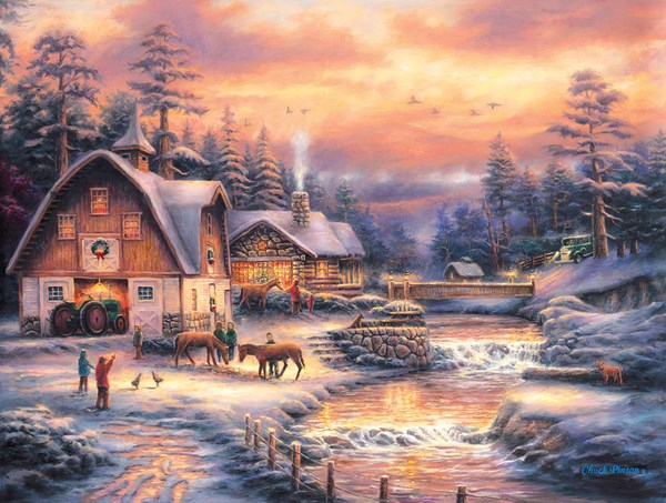 SunsOut (33714) - "Country Holidays" - 500 piezas