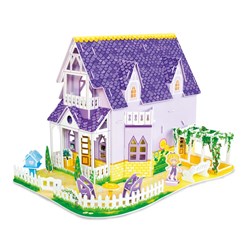 Melissa and Doug (9461) - "Pretty Purple Dollhouse" - 100 piezas