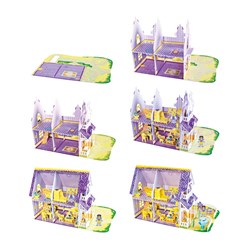 Melissa and Doug (9461) - "Pretty Purple Dollhouse" - 100 piezas