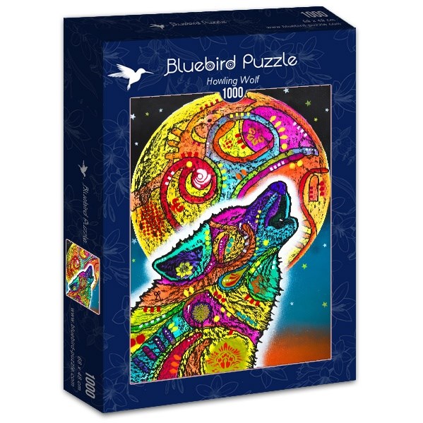 Bluebird Puzzle (70203) - Dean Russo: "Howling Wolf" - 1000 piezas