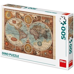 Dino (50230) - "Ancient World Map, 1626" - 500 piezas