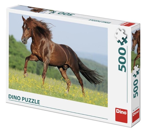 Dino (50241) - "Horse in a Meadow" - 500 piezas