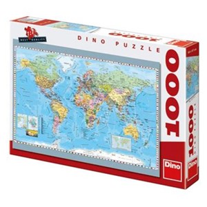 Dino (53248) - "Map of the World" - 1000 piezas