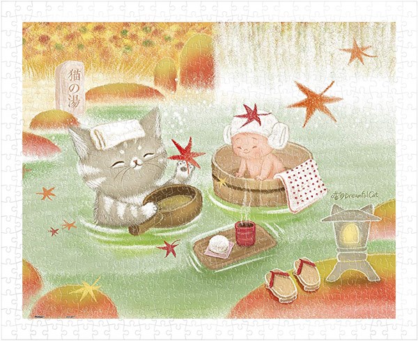 Pintoo (h2074) - "Mumu in the Hot Spring" - 500 piezas