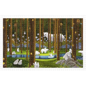Pintoo (h2075) - "Polar Bears in the Forest" - 1000 piezas