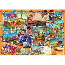 Bluebird Puzzle (70170) - Garry Walton: "Postcard (USA)" - 3000 piezas