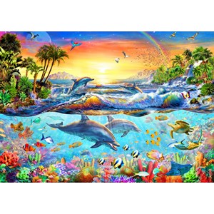 Bluebird Puzzle (70194) - Adrian Chesterman: "Tropical Bay" - 3000 piezas