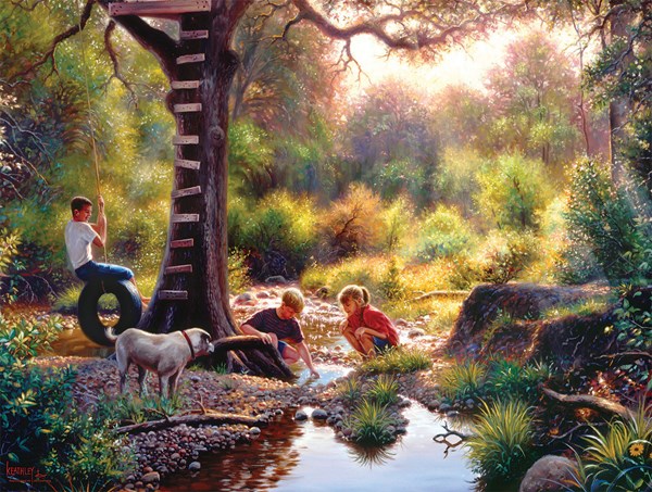 SunsOut (53074) - Mark Keathley: "The Clubhouse" - 500 piezas