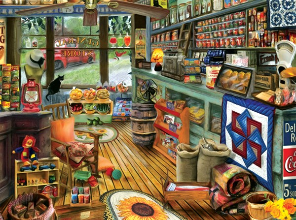 SunsOut (28926) - Tom Wood: "Shopping Day" - 1000 piezas