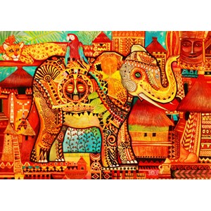 Bluebird Puzzle (70413) - Oxana Zaika: "Africa" - 1500 piezas