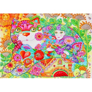 Bluebird Puzzle (70415) - Oxana Zaika: "Flowers" - 1000 piezas
