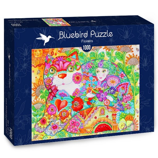 Bluebird Puzzle (70415) - Oxana Zaika: "Flowers" - 1000 piezas