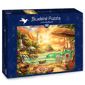 Bluebird Puzzle (70417) - Chuck Pinson: "Love the Beach" - 1000 piezas