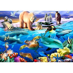Bluebird Puzzle (70288) - Howard Robinson: "Oceans of Life" - 1000 piezas