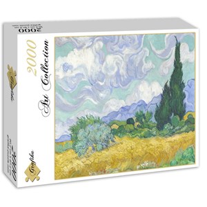 Grafika (00686) - Vincent van Gogh: "Champ de Blé avec Cyprès, 1899" - 2000 piezas