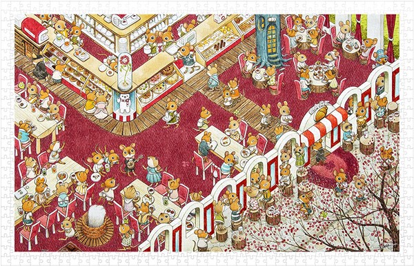 Pintoo (h1923) - "Smart, The Coffee Shop" - 1000 piezas