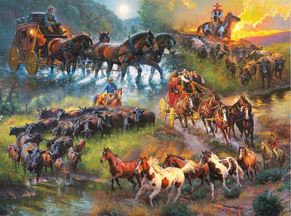 SunsOut (52948) - Mark Keathley: "Wagon Trails" - 1000 piezas