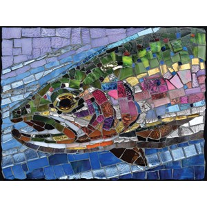 SunsOut (70711) - Cynthie Fisher: "Stained Glass Rainbow Trout" - 1000 piezas