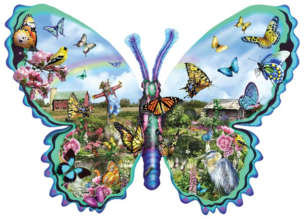 SunsOut (95056) - Lori Schory: "Butterfly Farm" - 1000 piezas