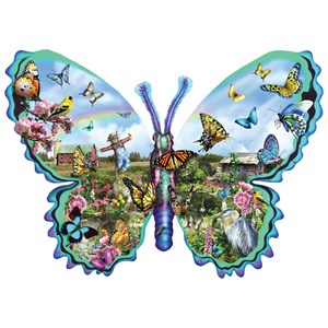 SunsOut (95056) - Lori Schory: "Butterfly Farm" - 1000 piezas