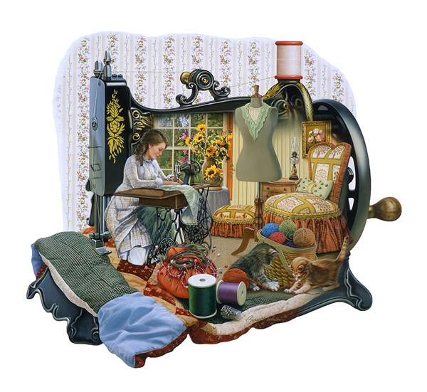 SunsOut (95072) - Russell Cobane: "Sewing Memories" - 1000 piezas