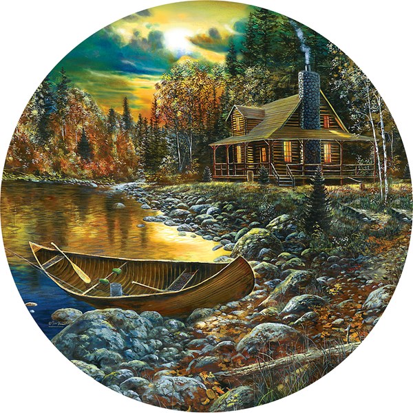 SunsOut (74106) - Jim Hansel: "Fall Cabin" - 500 piezas