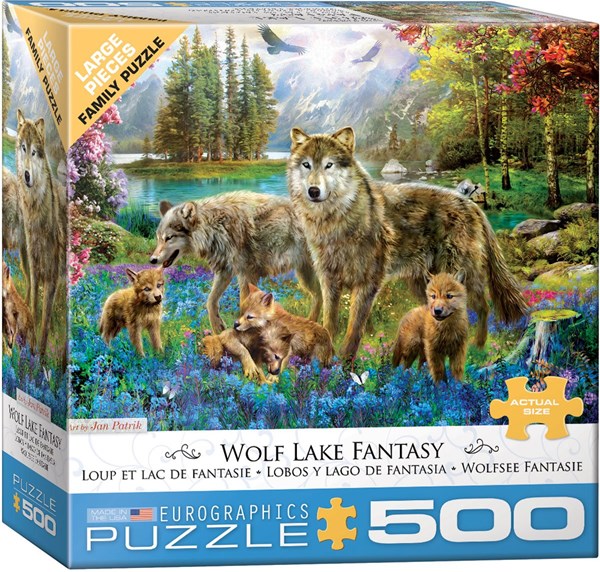 Eurographics (6500-5360) - "Wolf Lake Fantasy" - 500 piezas
