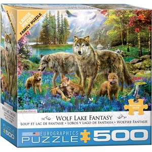 Eurographics (6500-5360) - "Wolf Lake Fantasy" - 500 piezas