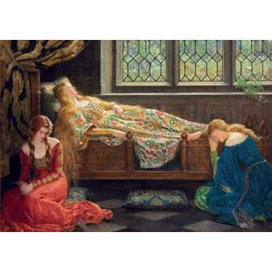 Educa (18464) - John Collier: "The Sleeping Beauty" - 1500 piezas
