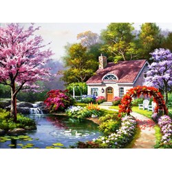 Anatolian (4556) - Sung Kim: "Spring Cottage In Full Bloom" - 1500 piezas