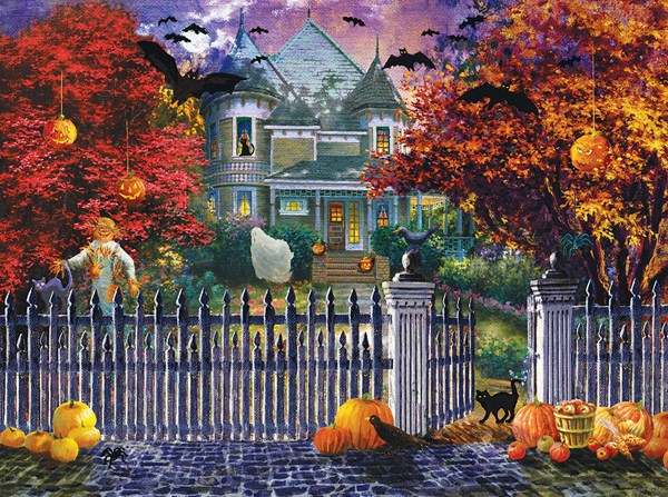 SunsOut (19227) - Nicky Boehme: "Halloween House" - 1000 piezas