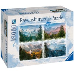 Ravensburger (16137) - "Fairy Castle in 4 Seasons (Neuschwanstein)" - 18000 piezas