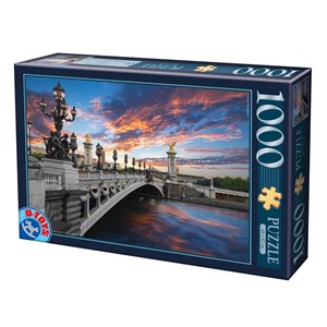 D-Toys (74744) - "Alexander III Bridge, Paris, France" - 1000 piezas
