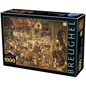 D-Toys (76885) - Pieter Brueghel the Elder: "The Fight Between Carnival and Lent" - 1000 piezas