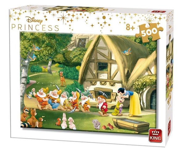 King International (55916) - "Disney Princess, Snow White and the 7 Dwarfs" - 500 piezas