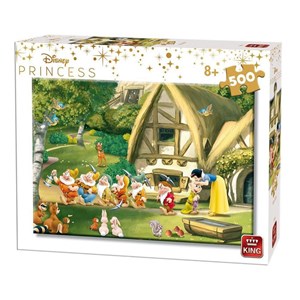 King International (55916) - "Disney Princess, Snow White and the 7 Dwarfs" - 500 piezas