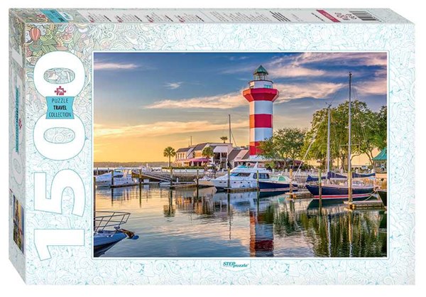 Step Puzzle (83063) - "Harbour Town Lighthouse, South Carolina" - 1500 piezas
