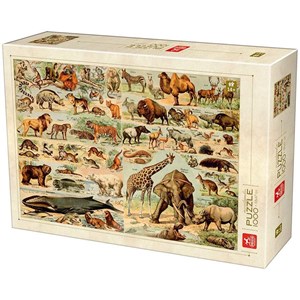 Deico (76793) - "Encyclopedia Wild Animals" - 1000 piezas