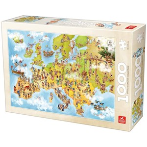 Deico (76120) - "Map of Europe" - 1000 piezas