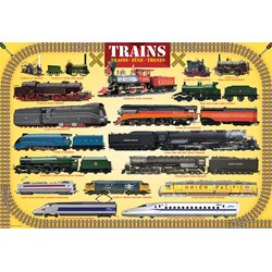 Eurographics (6100-0090) - "Trains" - 100 piezas