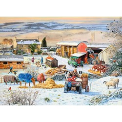 Ravensburger (16478) - "Winter on the Farm" - 1000 piezas
