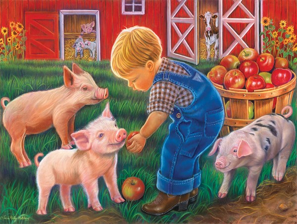SunsOut (35875) - Tricia Reilly-Matthews: "Little Farm Boy" - 500 piezas