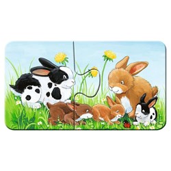 Ravensburger (05072) - "Animal Families on the Farm" - 2 piezas