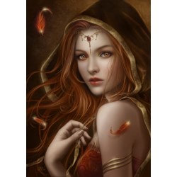 Grafika (00988) - Cris Ortega: "Red Path of Eternity" - 1000 piezas