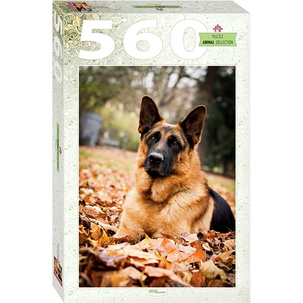 Step Puzzle (78107) - "German Shepherd" - 560 piezas
