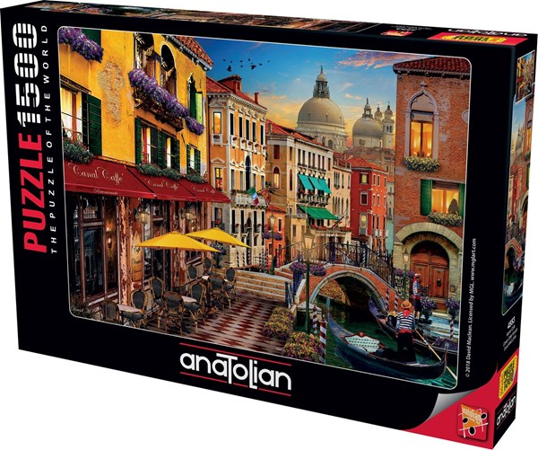 Anatolian (4553) - David McLean: "Canal Cafe Venice" - 1500 piezas