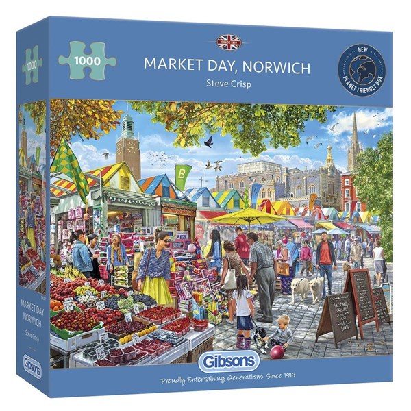 Gibsons (G6297) - Steve Crisp: "Market Day Norwich" - 1000 piezas